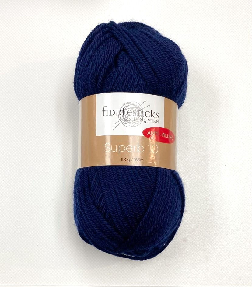 Thumbnail: Cosy Comfort Crochet Rug Kit in Fiddlesticks Superb 10 Yarn Colour Navy