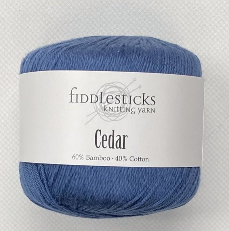 Thumbnail: Fiddlesticks Cedar 6ply Colour 124-27 French Blue