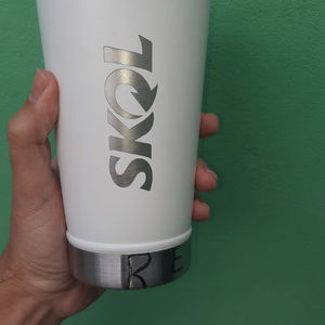 Copo térmico do cliente (Logo + Nome)