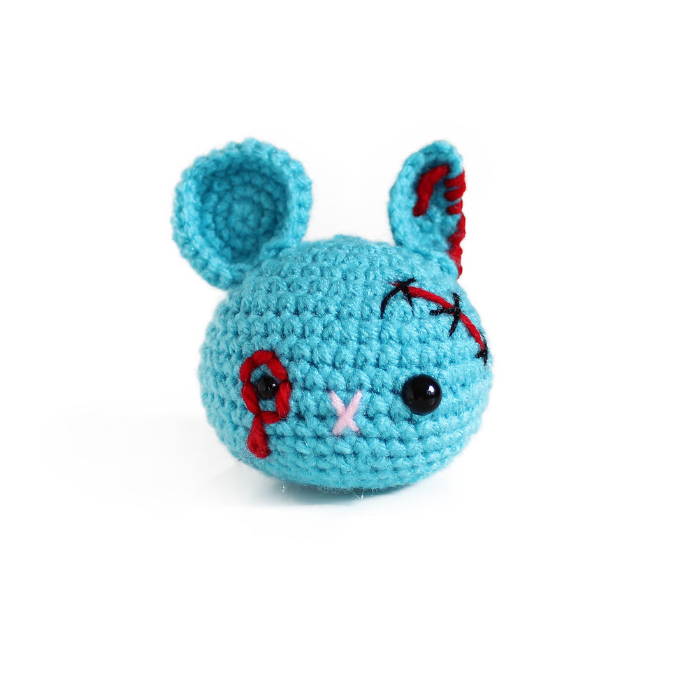 Thumbnail: Amigurumi Zombie Mouse Stress Ball – Crochet Fidget for Anxiety & Focus
