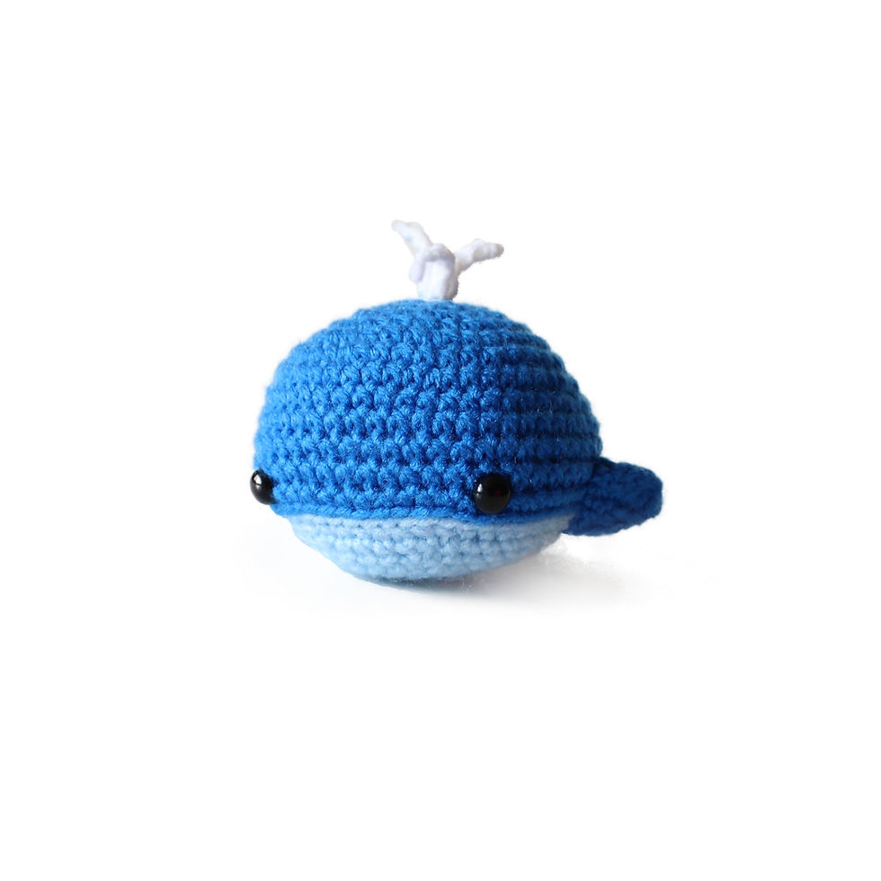 Thumbnail: Amigurumi Whale Stress Ball – Crochet Fidget for Anxiety & Focus