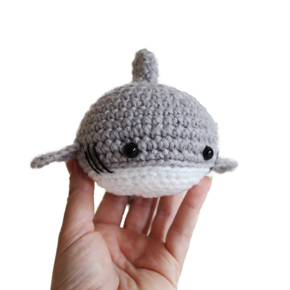 Thumbnail: Amigurumi Shark Stress Ball – Crochet Fidget for Anxiety & Focus
