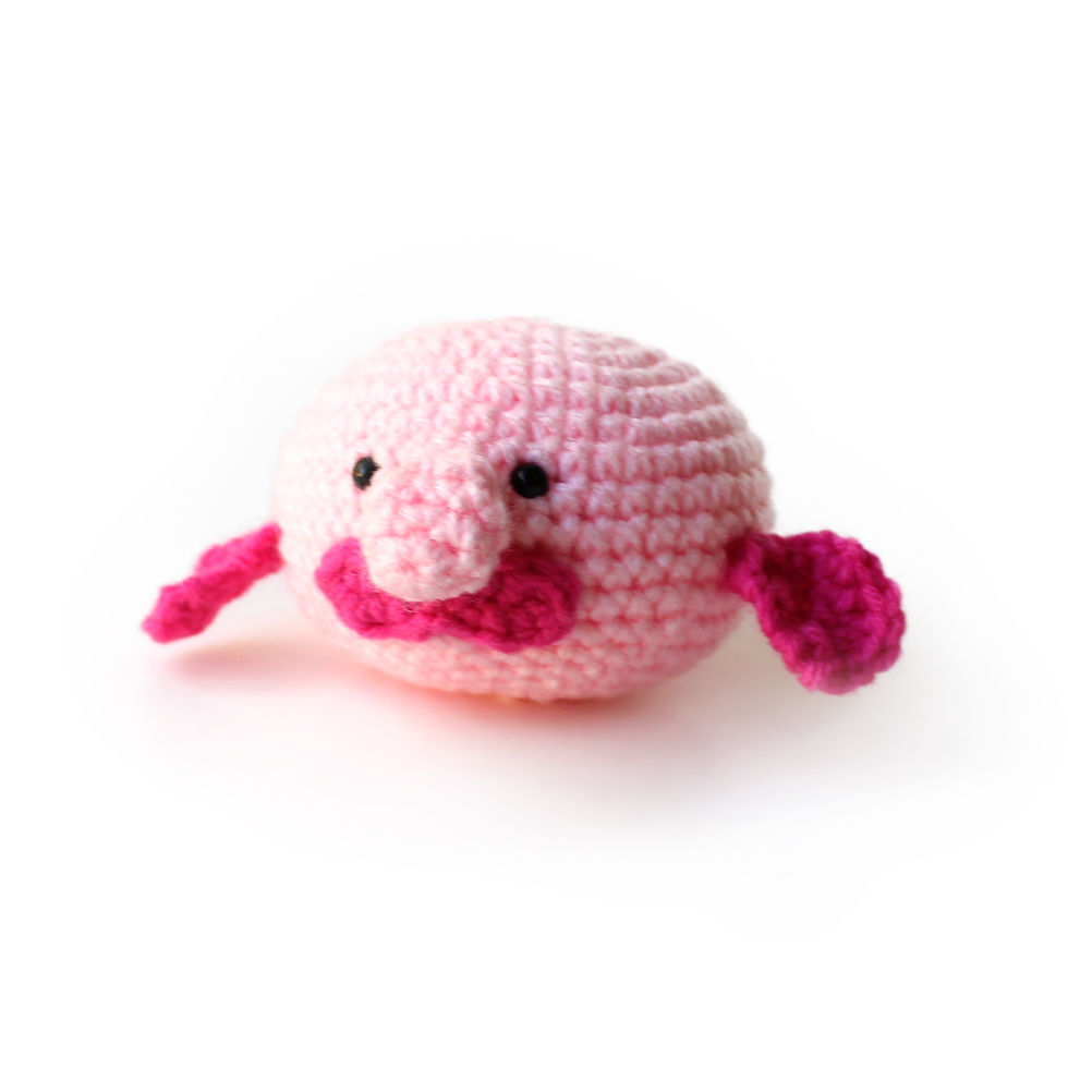 Thumbnail: Amigurumi Blobfish Stress Ball – Crochet Fidget for Anxiety & Focus