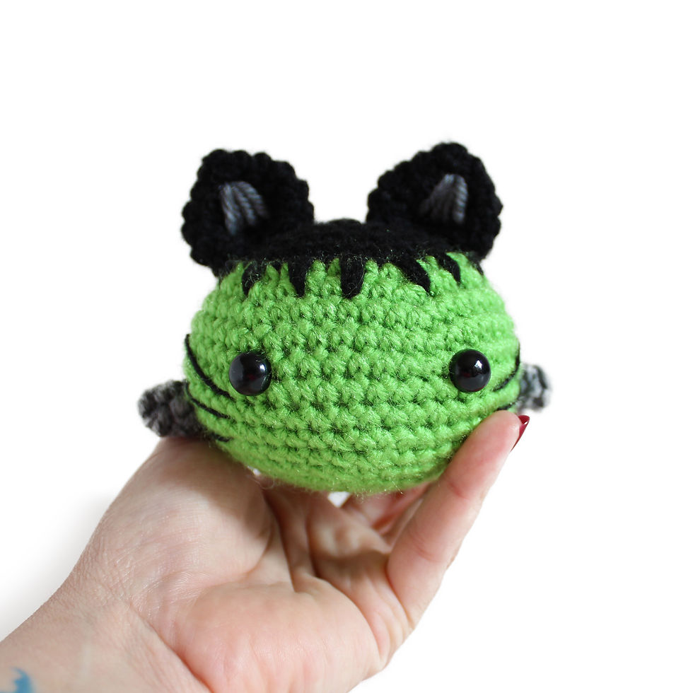 Thumbnail: Amigurumi Francatstein Stress Ball – Crochet Fidget for Anxiety & Focus