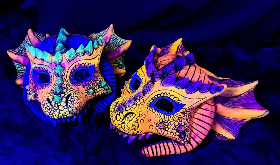 UV Dragon Masks