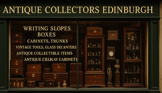 antique shop Edinburgh shop window