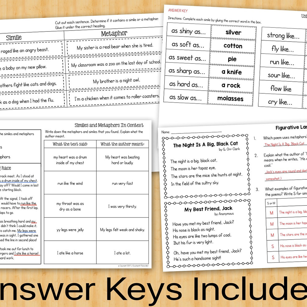 Simile examples in literature picture