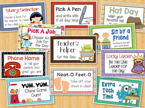 reward coupons for classroom