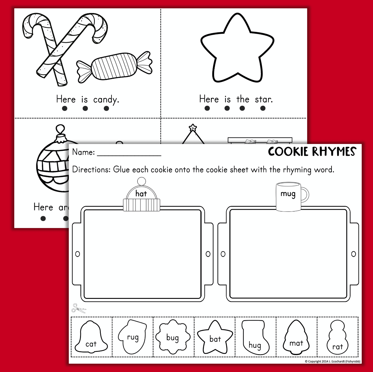 Christmas Worksheets for Kindergarten Math and Reading NO ...