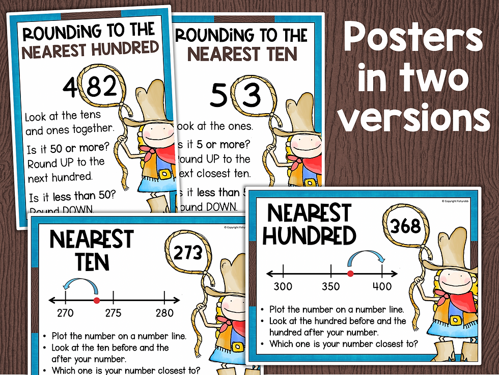 Rounding to Nearest Ten Task Cards