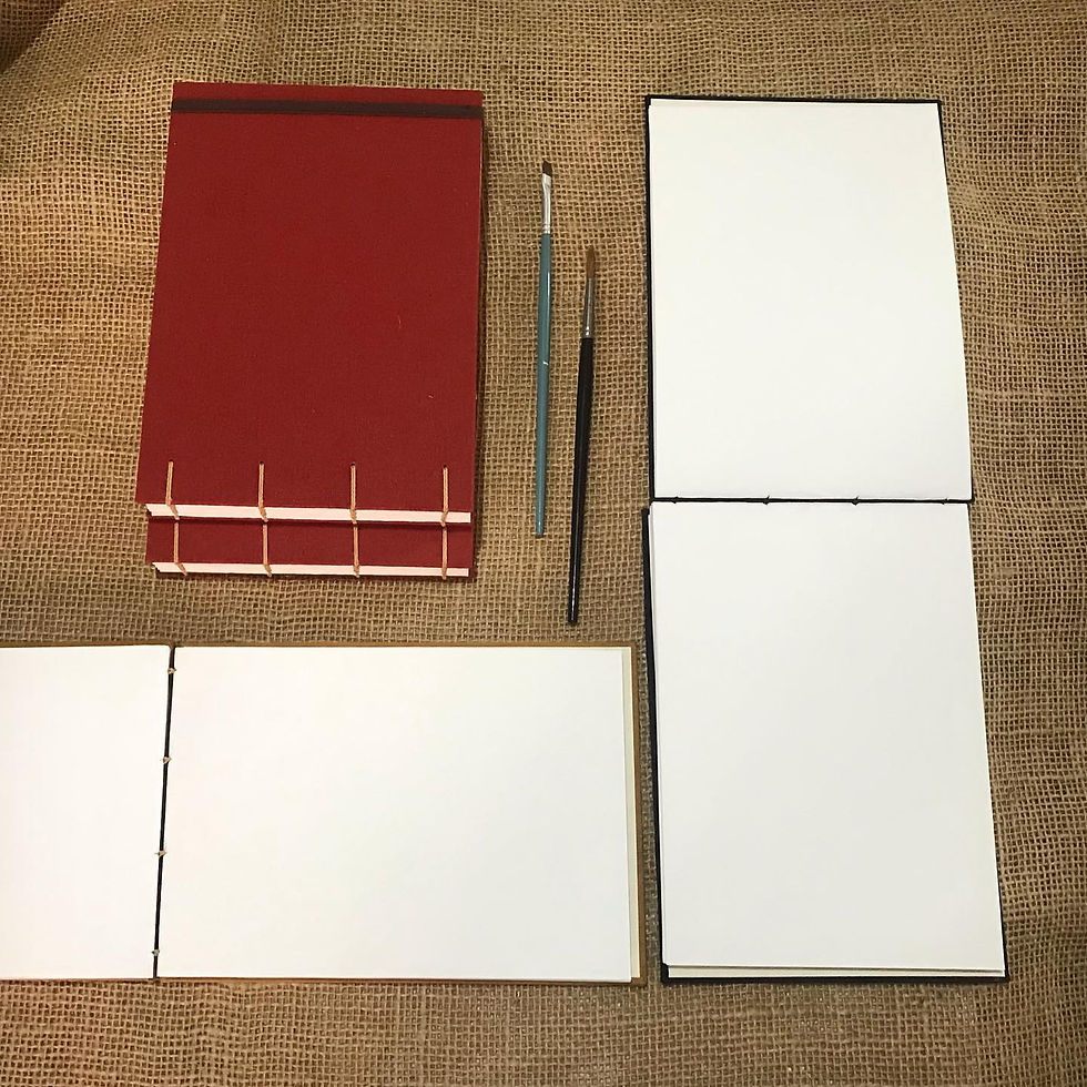 Miniatura: Livro do artista - Caderno Artesanal em Papel Canson Montval 300g