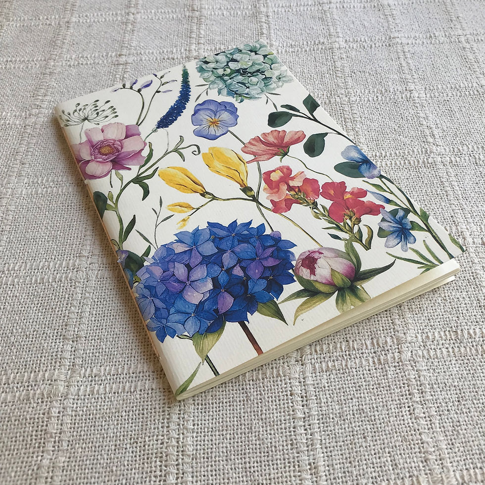 Miniatura: Journal a5 - Botânica Colorida (caderneta/caderno de anotações )