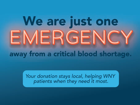 we are just one emergency away from a critical blood shortage