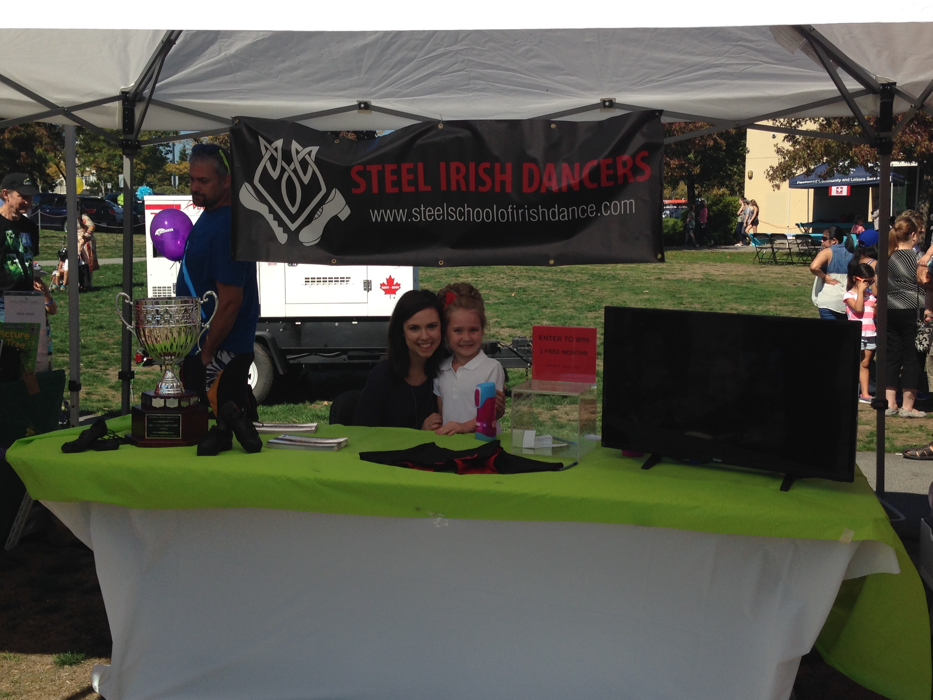 Set up at the Fleetwood Festival