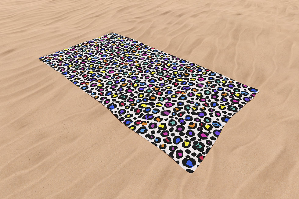 Thumbnail: Rainbow Leopard Beach Towel
