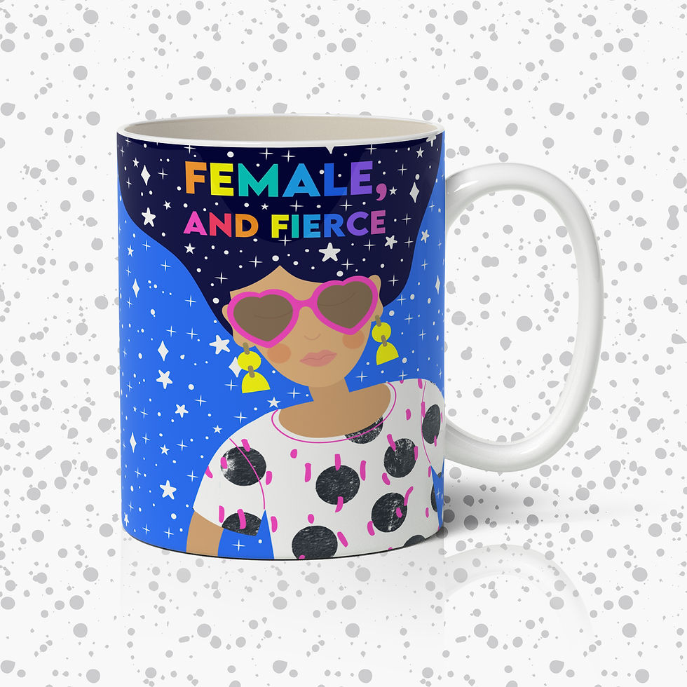 Thumbnail: Female and Fierce Ceramic Mug