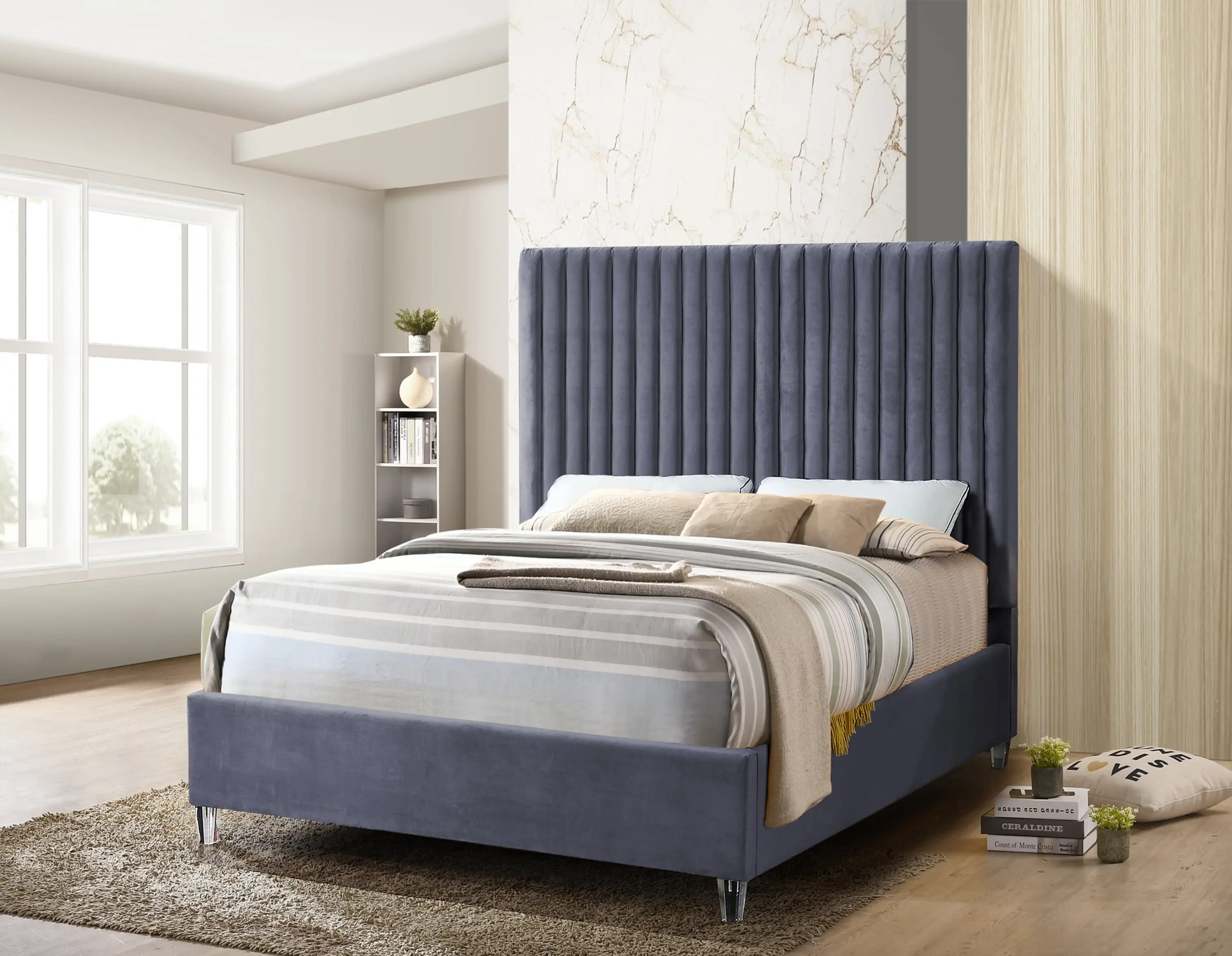Valentino Velvet Bed