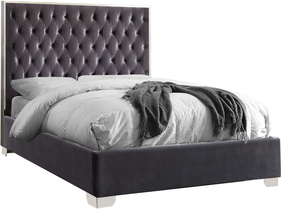 Thumbnail: Chrome Lexy Velvet Bed