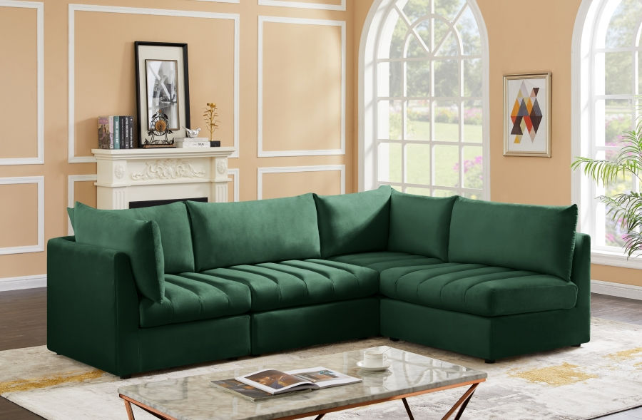 Thumbnail: Z Jacob Velvet Modular Sectional Sofa