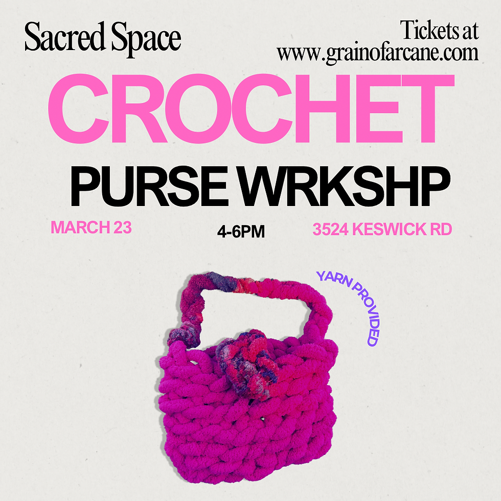 Chunky Crochet Purse Workshop