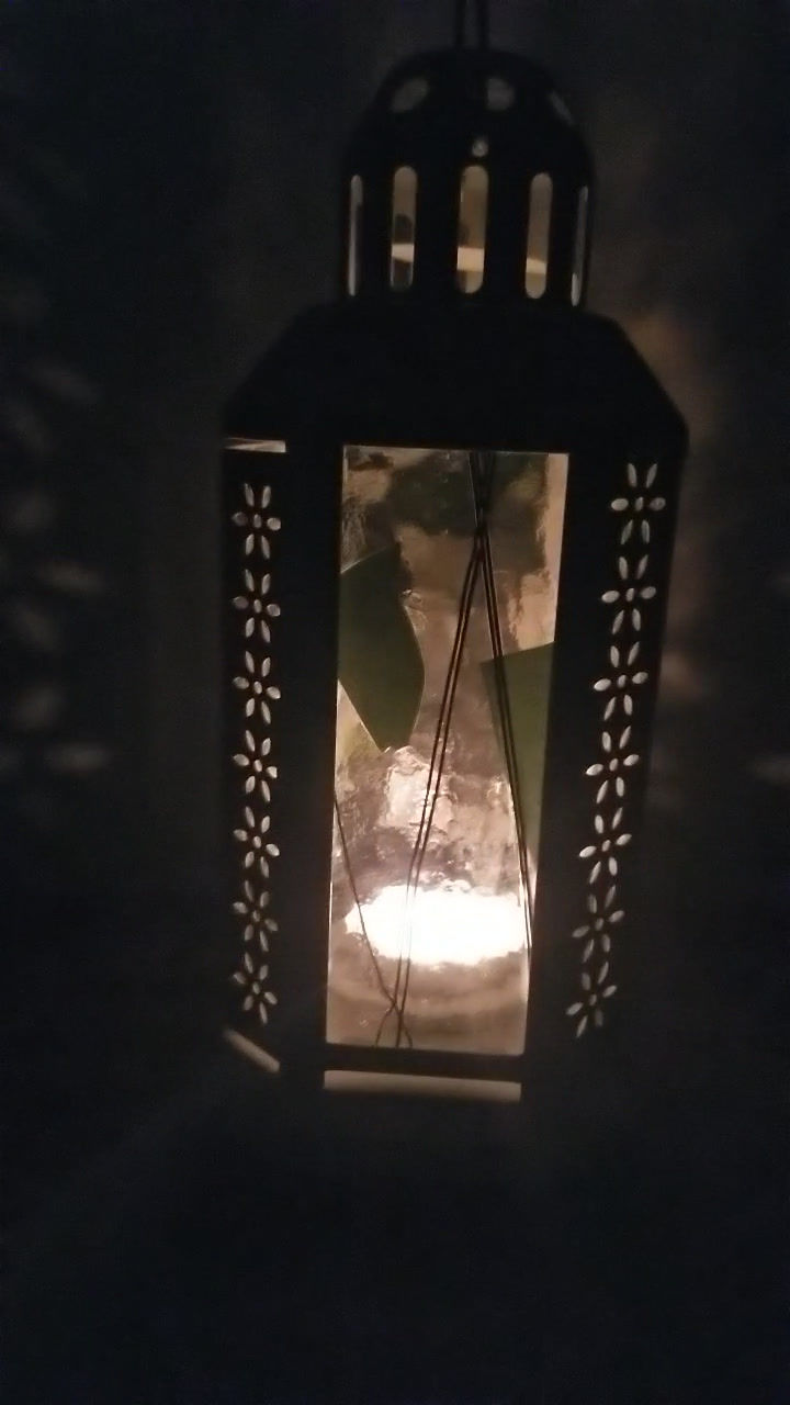 Thumbnail: Small White Tea Light Candle Lantern