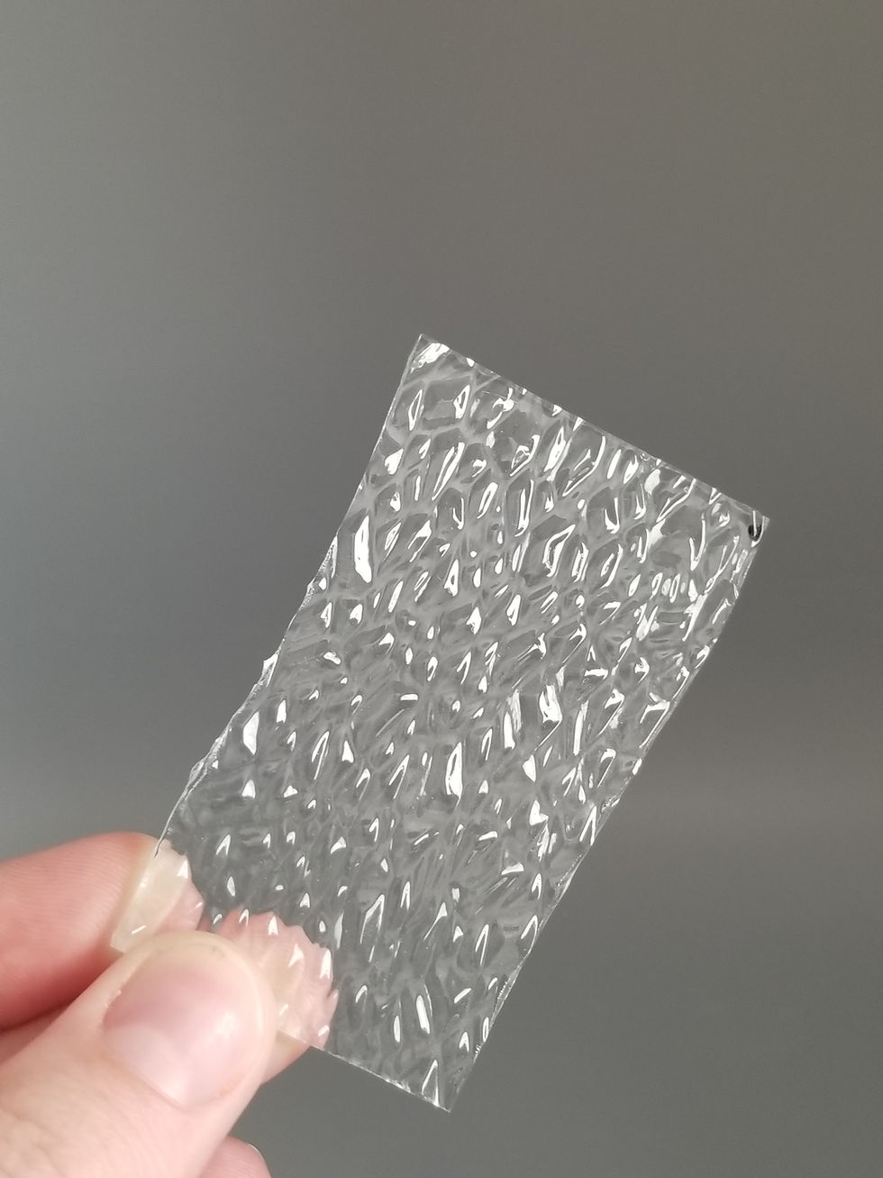 Thumbnail: Clear Sparkle Square Dangly Earrings