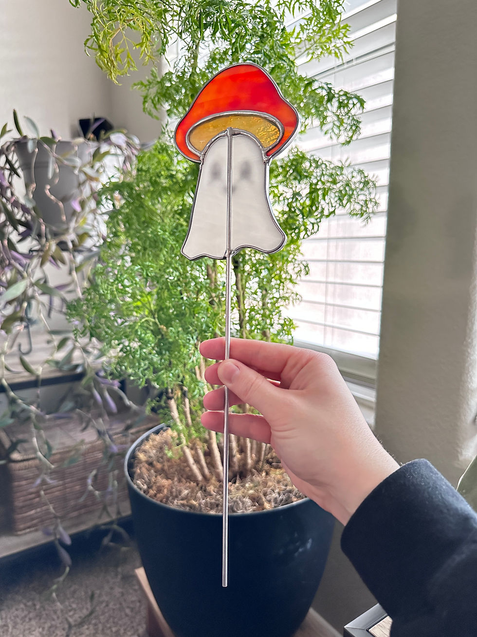 Thumbnail: Mushroom Ghost Plant Stake