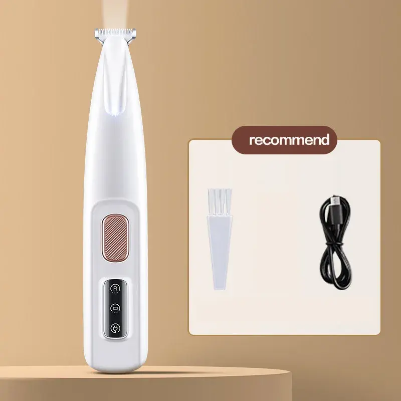 Thumbnail: New Dog Paw Trimmer with LED Light Fully Waterproof Pet Hair Trimmer with LED Di