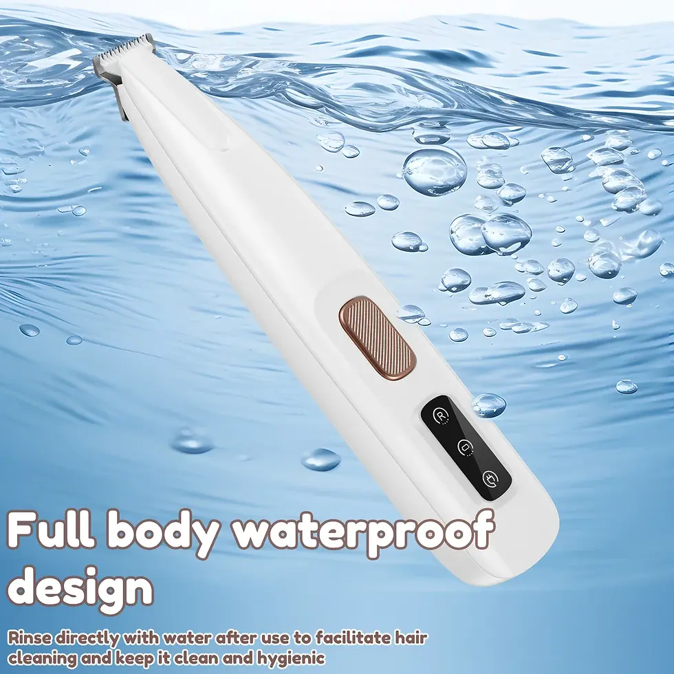 Thumbnail: New Dog Paw Trimmer with LED Light Fully Waterproof Pet Hair Trimmer with LED Di