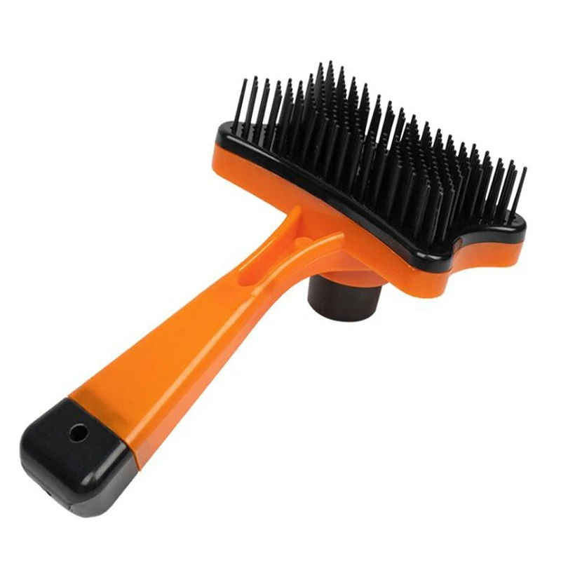 Thumbnail: Dog Brush Cat Grooming Brush Self Cleaning Static Free Massage Comb Stable Thick
