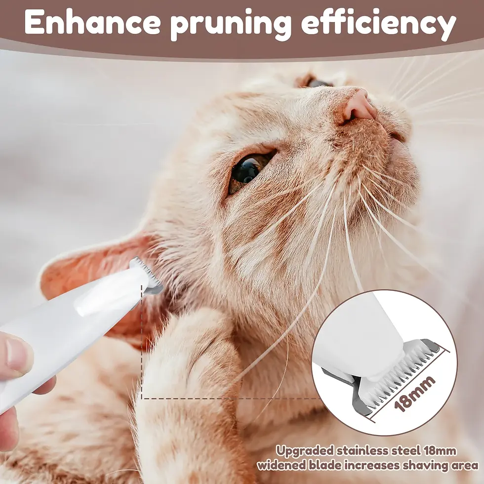 Thumbnail: New Dog Paw Trimmer with LED Light Fully Waterproof Pet Hair Trimmer with LED Di