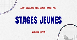 Stages Jeunes Vacances d'Hiver 2026