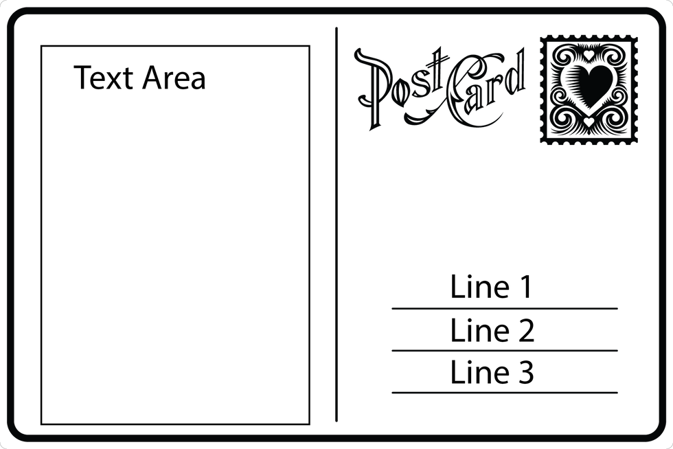 Thumbnail: Engraved Wooden Post Card