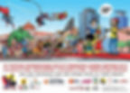 Cartaz do 10º Luanda Cartoon 2013 com diversas personagens de BD.