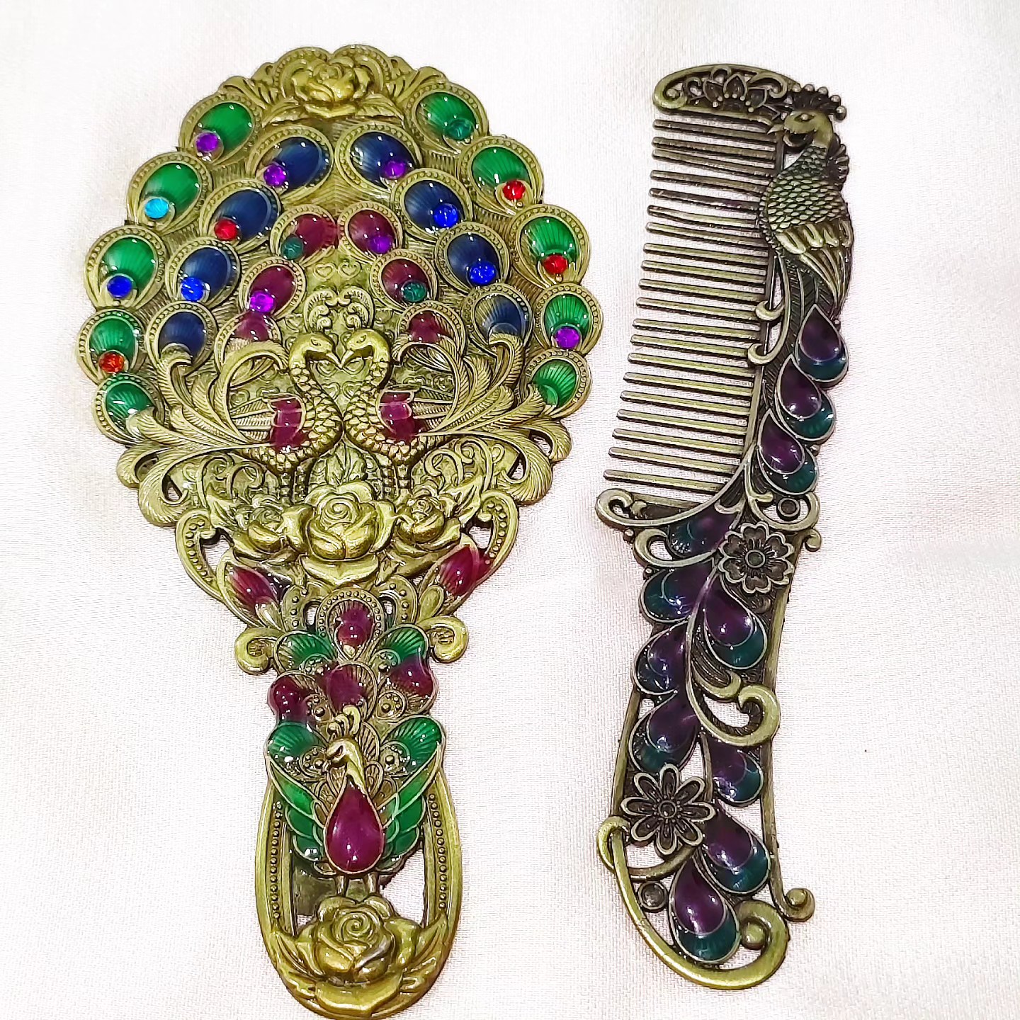 Saqafati Mirror and Comb set