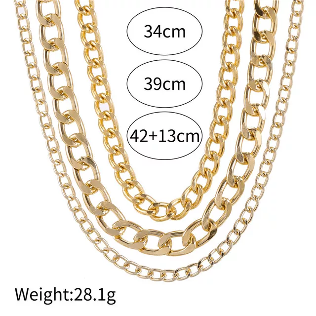 Thumbnail: 3pcs Necklace Chains