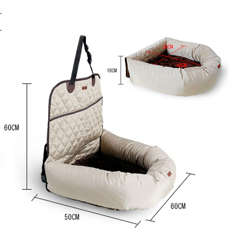 Thumbnail: New Multifunctional Pet Car Bed with Thick Cushion
