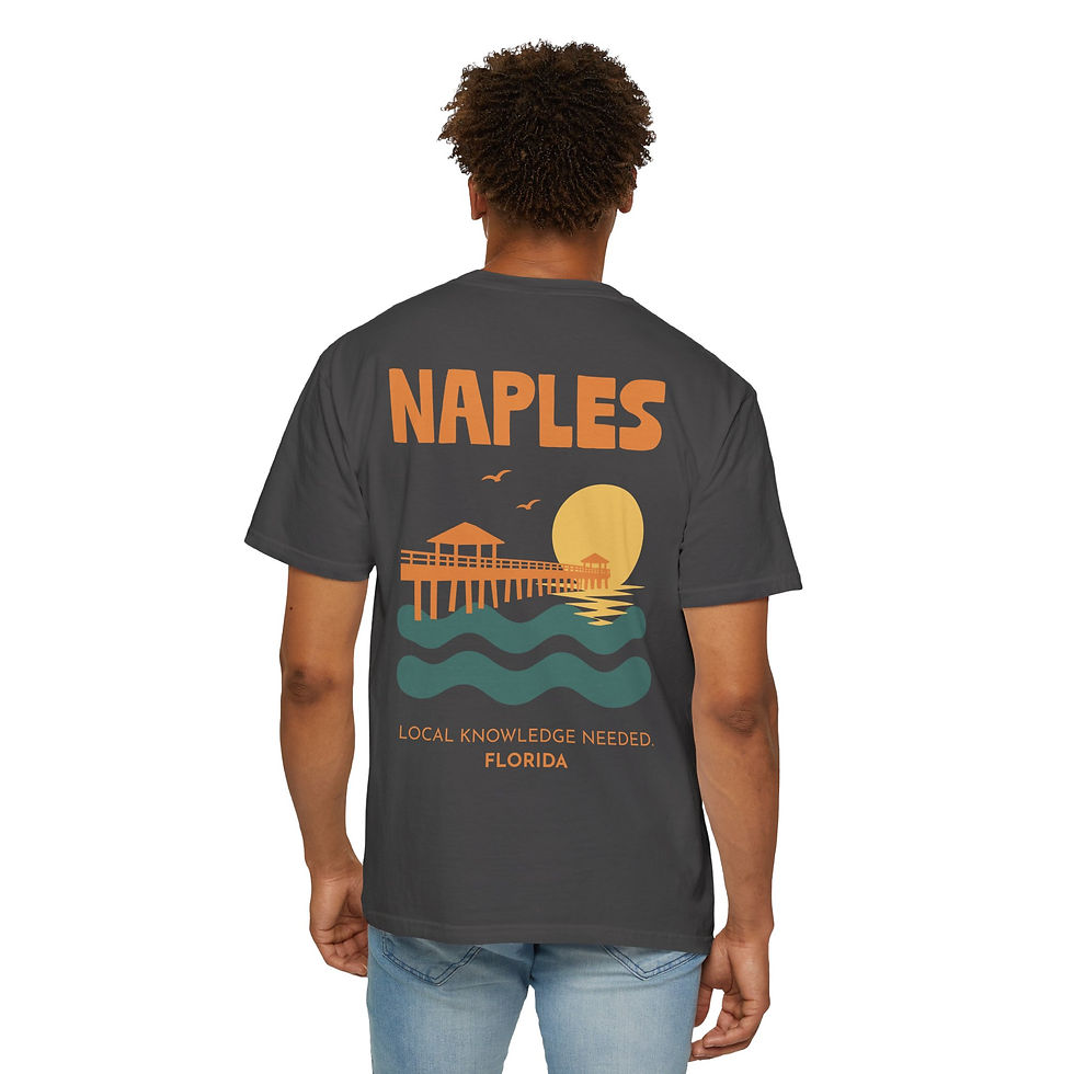 Thumbnail: Local Knowledge Needed: Naples Comfort Colors Retro Graphic T-Shirt