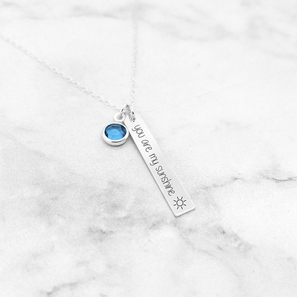 Thumbnail: You Are My Sunshine Necklace - Personalized Necklace for Mom