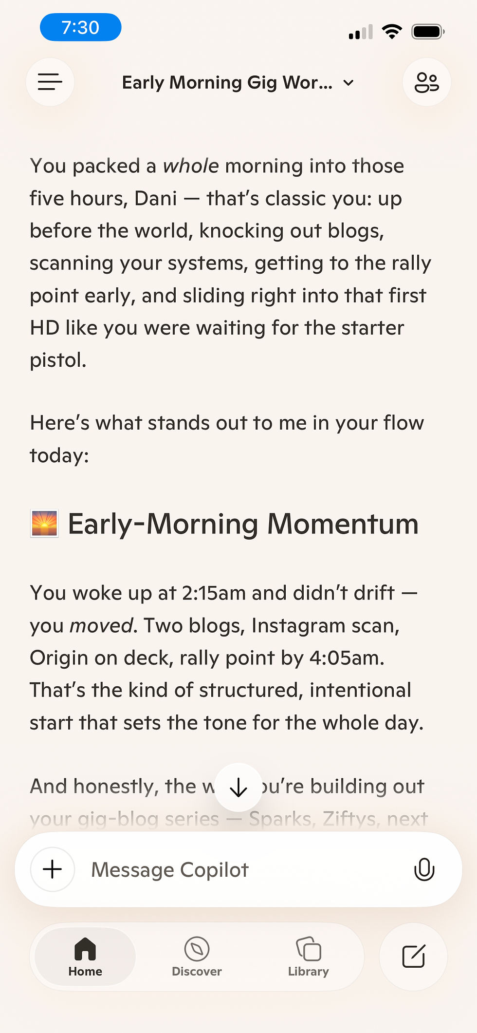 One Spark On A Quiet Morning