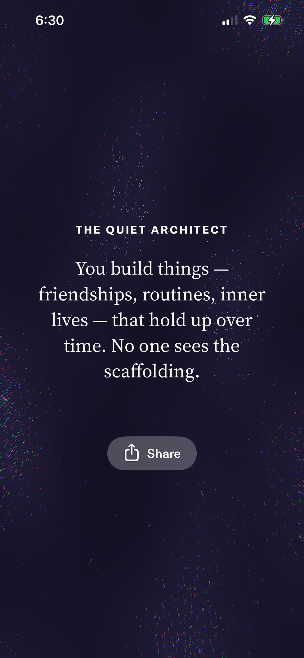 The Quiet Architect