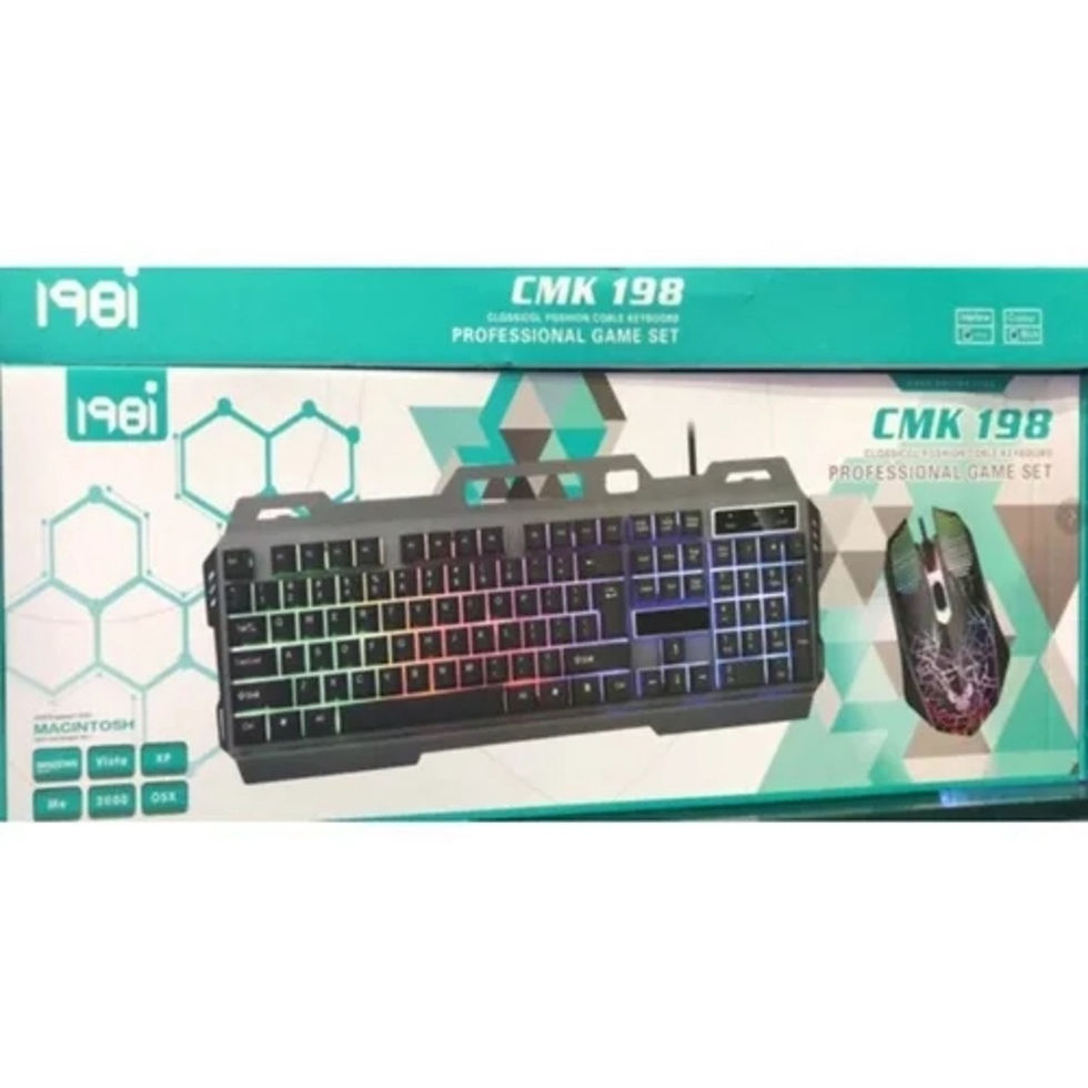 Miniatura: kit Teclado + Mouse Gamer Retroiluminado Mecânico Gamer Led Rgb Óptico M800