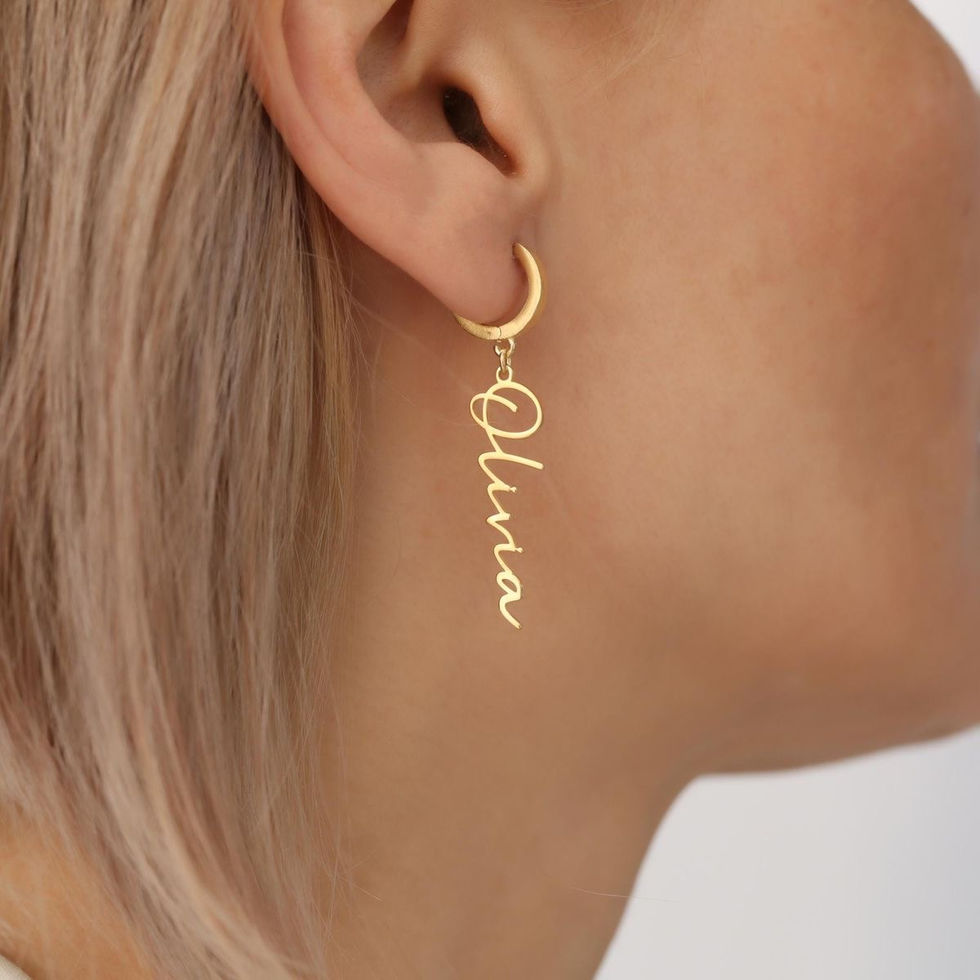 Drifted Name Earrings