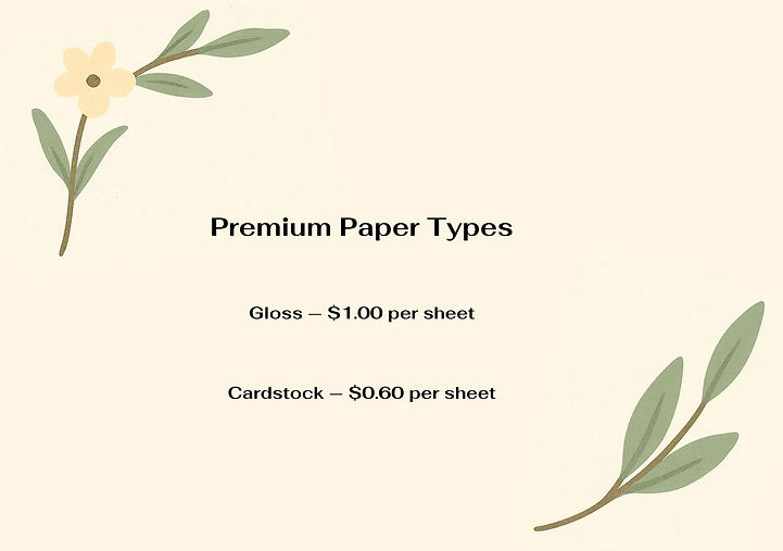 Premium Paper