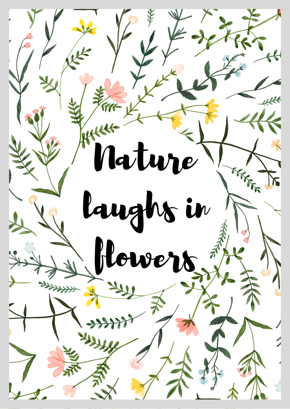 Thumbnail: A4 Print with Wooden Hanger - Botanical Collection