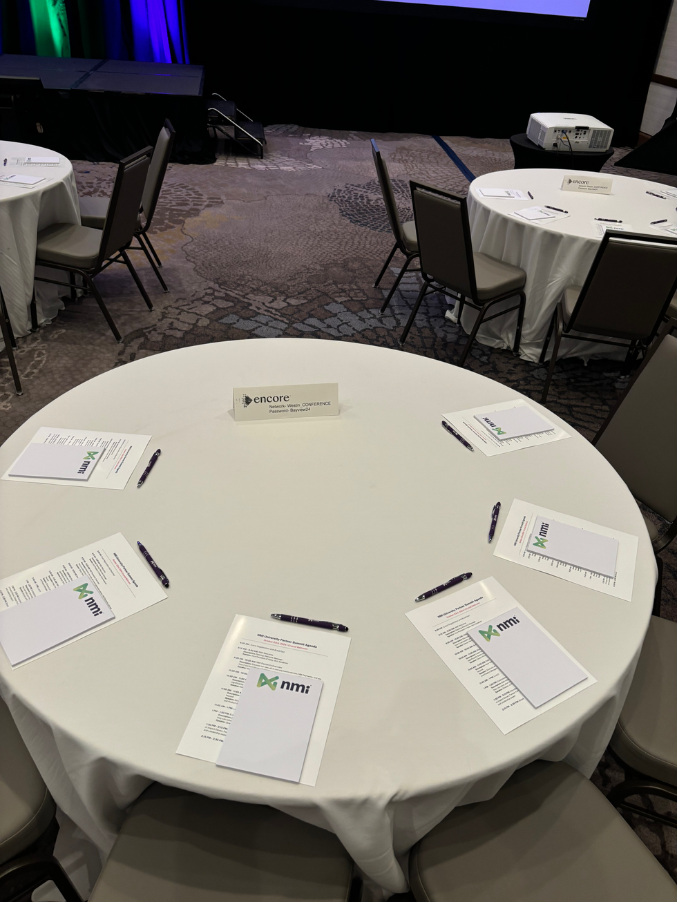 NMI Partner Summit Notepads + Agenda