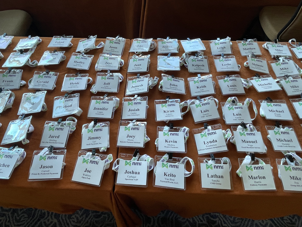 NMI Sales Partner Event Name Badges