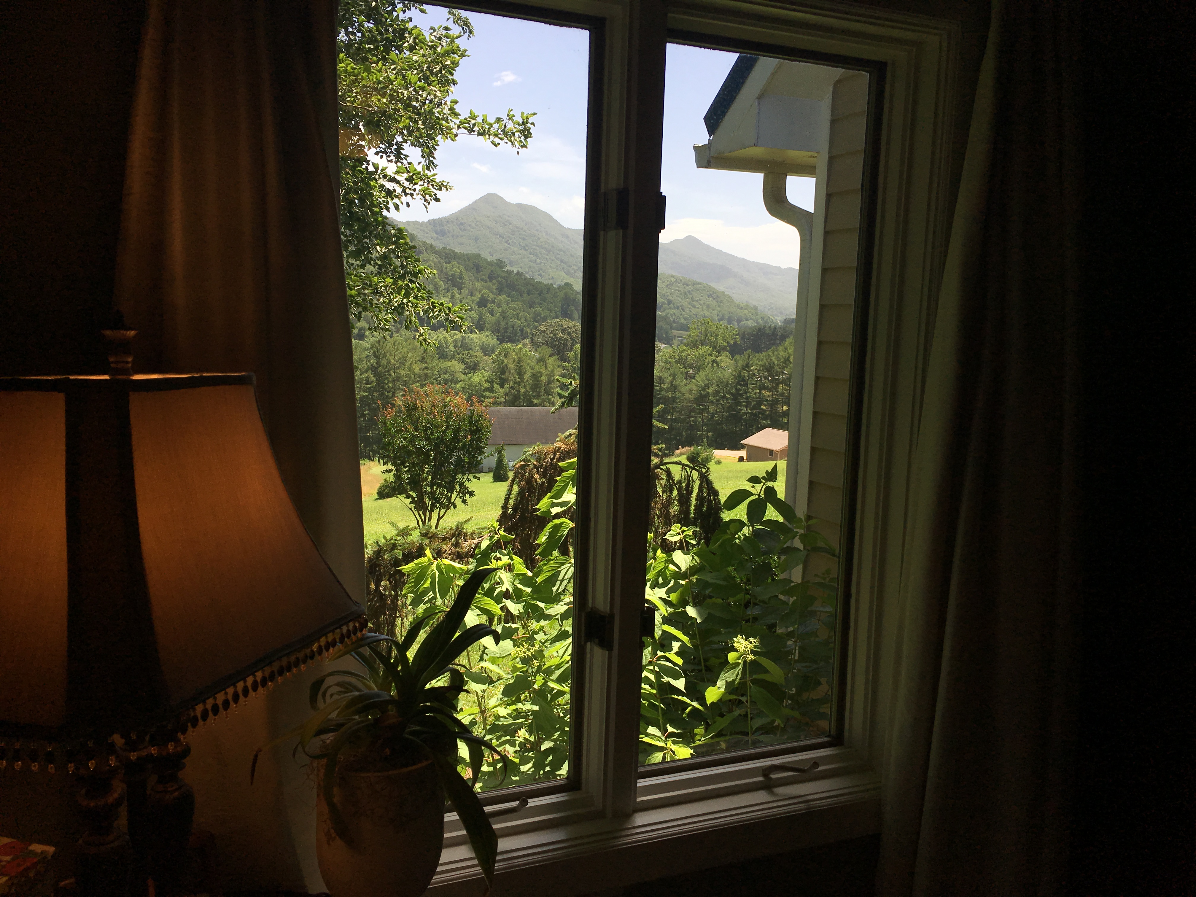 mountain view from the master bedroom