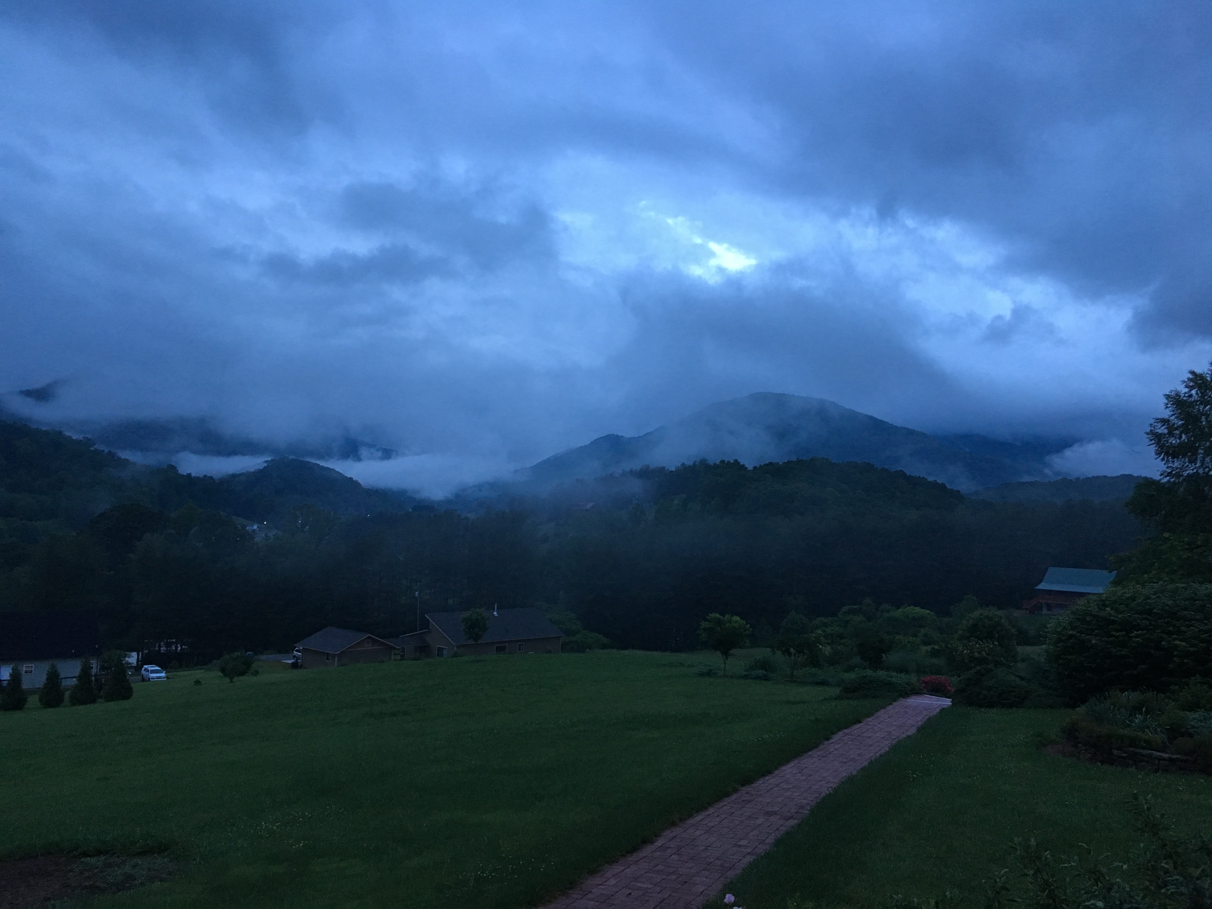storm on the mountains