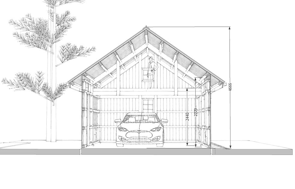 timber frame garage